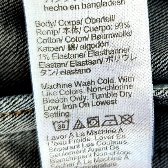 J. Crew Factory "Classic Jean Jacket" Blue Indigo Denim Copper Buttons | Size XS - Picture 9 of 12